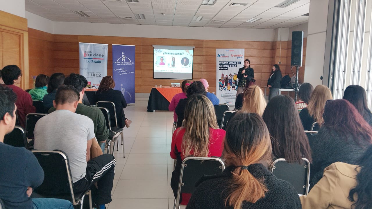 Programa de Tierra de Esperanza PDC Pudahuel realizó taller de prevención en salud mental infantil y adolescente